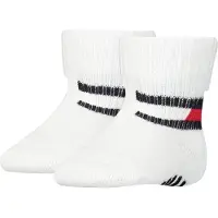 Tommy Hilfiger Strumpor m. Halkskydd - 2-pack - Baby Flagga - Vi - - 19/22 - Strumpor
