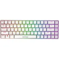Fifine GK1W mekaniskt tangentbord, 65% RGB (vitt)
