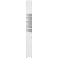 SoBuy BZR160-W Badrumshörnskåp Hög