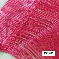 Big House decor 300CM X 300CM Trådgardiner Skärm Band Snöre Avdelare Persienn för Vardagsrum Dörr Vägg Fönster Panel Toffsgardin W100CM X H200CM stark rosa