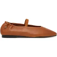 Tommy Hilfiger Leather Elasticated Strap Ballerinas