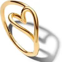 Pandora ESSENCE guld-platerad hjärtring 164361C00-54