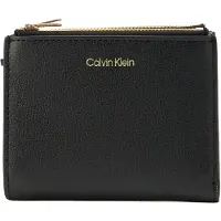 Calvin Klein Foil Logo Double Zip Card Holder