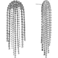 By Jolima Cabana Crystal Earring Silver