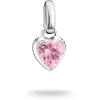 Thomas Sabo Charm Club ljusrosa hjärta födelsesten berlock CC1329-051-9
