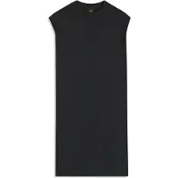 BOSS Cap-sleeve jersey dress with logo detail