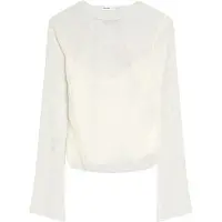 Bershka T-shirt 'BLOBER' ecru