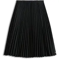 Tommy Hilfiger Pleated Check Wool Blend Midi Skirt