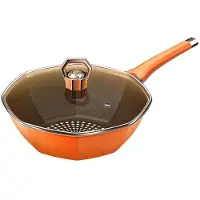 WTEMPO Åttakantig Gryta Stekpanna Non-stick Gryta Hushålls Stekpanna Stekpanna Induktionshäll Gasspis Universell 30CM