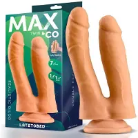 Latetobed Double Realistic Dildo