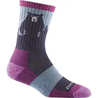 Darn Tough Bear Town Micro Crew Light Cushion Purple