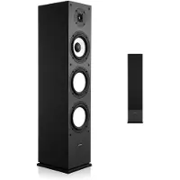 Vevor Passiv Golvhögtalare, 2-vägs, Golvstående Tornhögtalare med 25,4 mm Diskant, 165,1 mm Bashögtalare, 200 W Toppeffekt, Frekvensåtergivning 70 Hz–20 kHz, Slitstarkt MDF-hölje, För Hemljud, Enkel