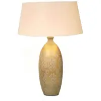 Holländer Bordslampa Vaso Barocco, Creme / bärnsten, Vardagsrum / matsal, Keramik, Bordslampa