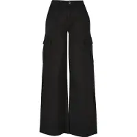 Urban Classics Twill Cargo Byxor Med Hög Midja