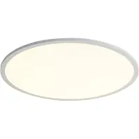 QAZQA Smart LED-panel vit 60 cm inkl. LED Dim to Warm med fjärrkontroll - Knob