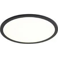 QAZQA Smart LED-panel svart 40 cm inkl. LED Dim to Warm med fjärrkontroll - Knob