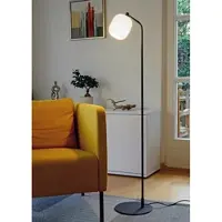 Casablanca Golvlampa Murea, Vitt / opal, Vardagsrum / matsal, Glas, Golvlampa