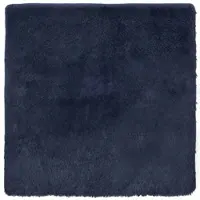 vidaXL Ryamatta med lång lugg NAVARRA marinblå 160x160 cm polyester