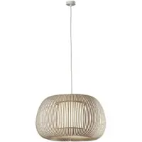 ACB ILUMINACIÓN Hänglampa Mirta, dimbar, Creme / bärnsten, Vardagsrum / matsal, Syntetmaterial, Modern, Pendellampa