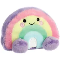 Aurora 33577 Palm Pals Vivi Rainbow 5In Mjukleksak Rosa Lila Gul