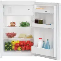 Beko B1754FN - Kylskåp med frysfack - inbyggd - bredd: 54.5 cm - djup: 54.5 cm - höjd: 86.6 cm - 110 liter - Klass E - vit