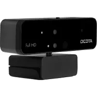 Dicota Webcam PRO Face Recognition - Webbkamera - färg - 1920 x 1080 - 1080p - ljud - USB 2.0