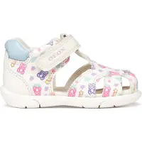 Geox Platta sandaler B SANDAL ZAPITO GIRL flickor - Vit - 26