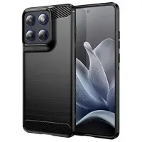 Mtp Products Motorola Edge 70 Borstat TPU Skal - Kolfiber - Svart