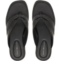 Tommy Hilfiger Leather Toe Post Flat Sandals