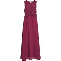 Vila Milina Lace ärmlös Midiklänning