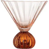 Bloomingville Taurin Cocktailglas, Rosa, Glas