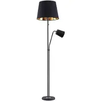 LINDBY Golvlampa Efalia , Svart, Vardagsrum / matsal, Metall, Modern, Golvlampa