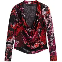 Desigual T-shirt bär / rosa / röd / svart