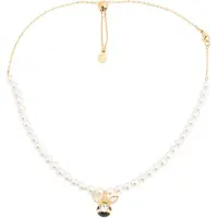 Swarovski Halsband guld / vit