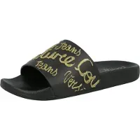 Versace Jeans Couture Pantolette 'SHELLY' guld / svart