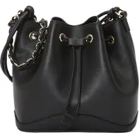 HUGO Faux-leather bucket bag with two straps