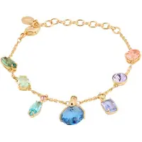 Swarovski Armband blå / guld / pastellgrön / lavendel