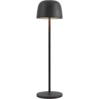 QAZQA Bordslampa svart inkl. LED Uppladdningsbar med laddstation IP65 - Raika