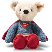 Steiff DC Superhjälte Nalle - Officiellt Licensierad Pl plush leksak för Barn & Samlare, DC Superman 12" Hög
