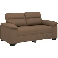 vidaXL 2-sitssoffa brun 160x81x84 cm tyg