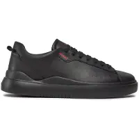 HUGO för män. 50499261 Blake Sneakers i läder svart (40), Hud, Karta, Nyckelband, Casual