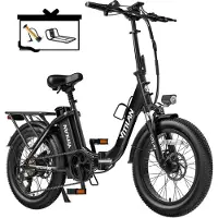 Vitilan Elcykel U3 20 Feta Däck 750W Motor Med Framkorg Topphastighet 45 km/h Vuxen E-cykel 48V 13AH LCD-display Vit svart