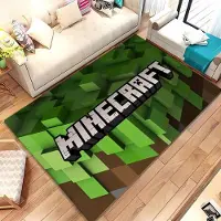 Textilien 3D-tryck M-M1necraft Matta för Vardagsrum Sovrum Hall Löpare Halkfri Mjuk Områdesmatta Soffa Dörrmatta Heminredningsmatta Gåva 80*120cm