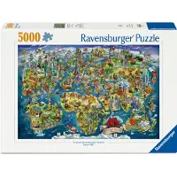 Ravensburger Världskarta 5000p (12001738) Pussel