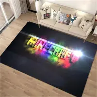 Textilien 3D-tryck M-M1necraft Matta för Vardagsrum Sovrum Hall Löpare Halkfri Mjuk Områdesmatta Soffa Dörrmatta Heminredningsmatta Gåva 100*120cm