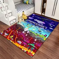 Textilien 3D-tryck M-M1necraft Matta för Vardagsrum Sovrum Hall Löpare Halkfri Mjuk Områdesmatta Soffa Dörrmatta Heminredningsmatta Gåva 60*90cm