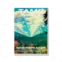 Fairy Art Gallery Tame Impala Psychedelic Poster Vintage Musik Album Cover Art Prints Present Modern Heminredning Väggbilder för Living Room Club 70x100cm No Frame