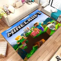 Textilien 3D-tryck M-M1necraft Matta för Vardagsrum Sovrum Hall Löpare Halkfri Mjuk Områdesmatta Soffa Dörrmatta Heminredningsmatta Gåva 50x80cm (20x31in)