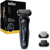 Braun Series 5 52-B1650s rakapparat svart/blå