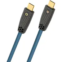 OEHLBACH USB-C Kabel USB-C-kontakt 1 m Bensin Flätad skärmning, guldpläterad kontakt D1C9566